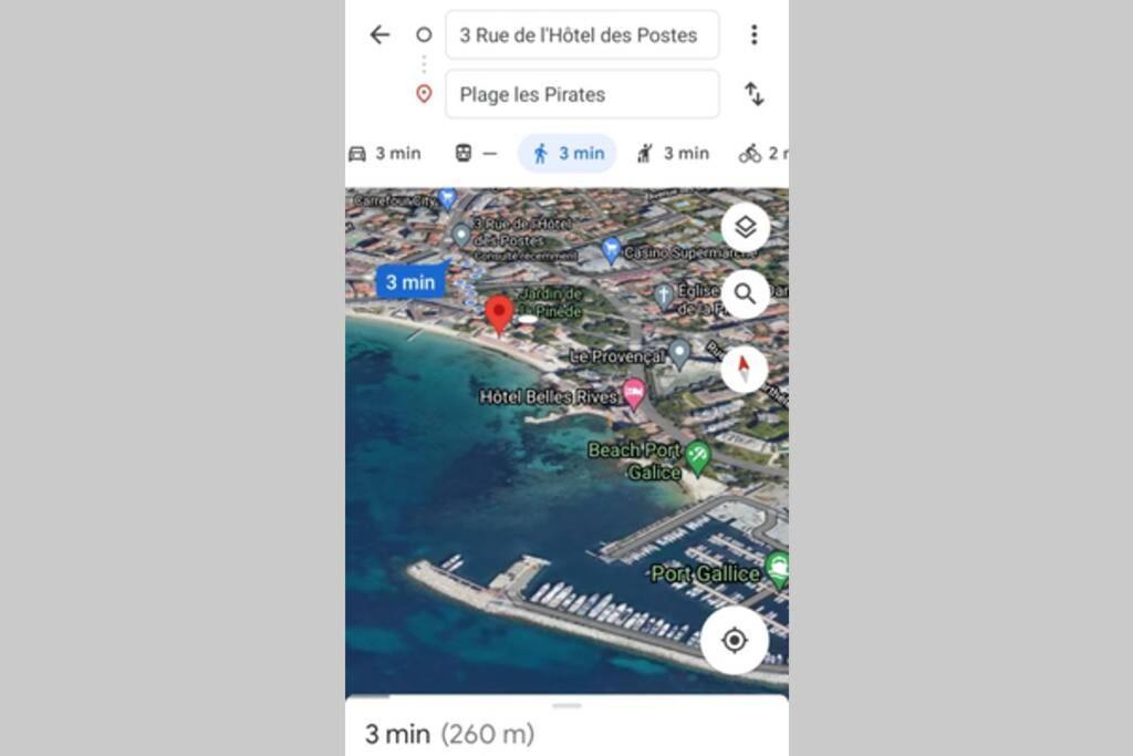 4 Couchages Climatise Direct Plage Wifi Parking Antibes Exterior foto